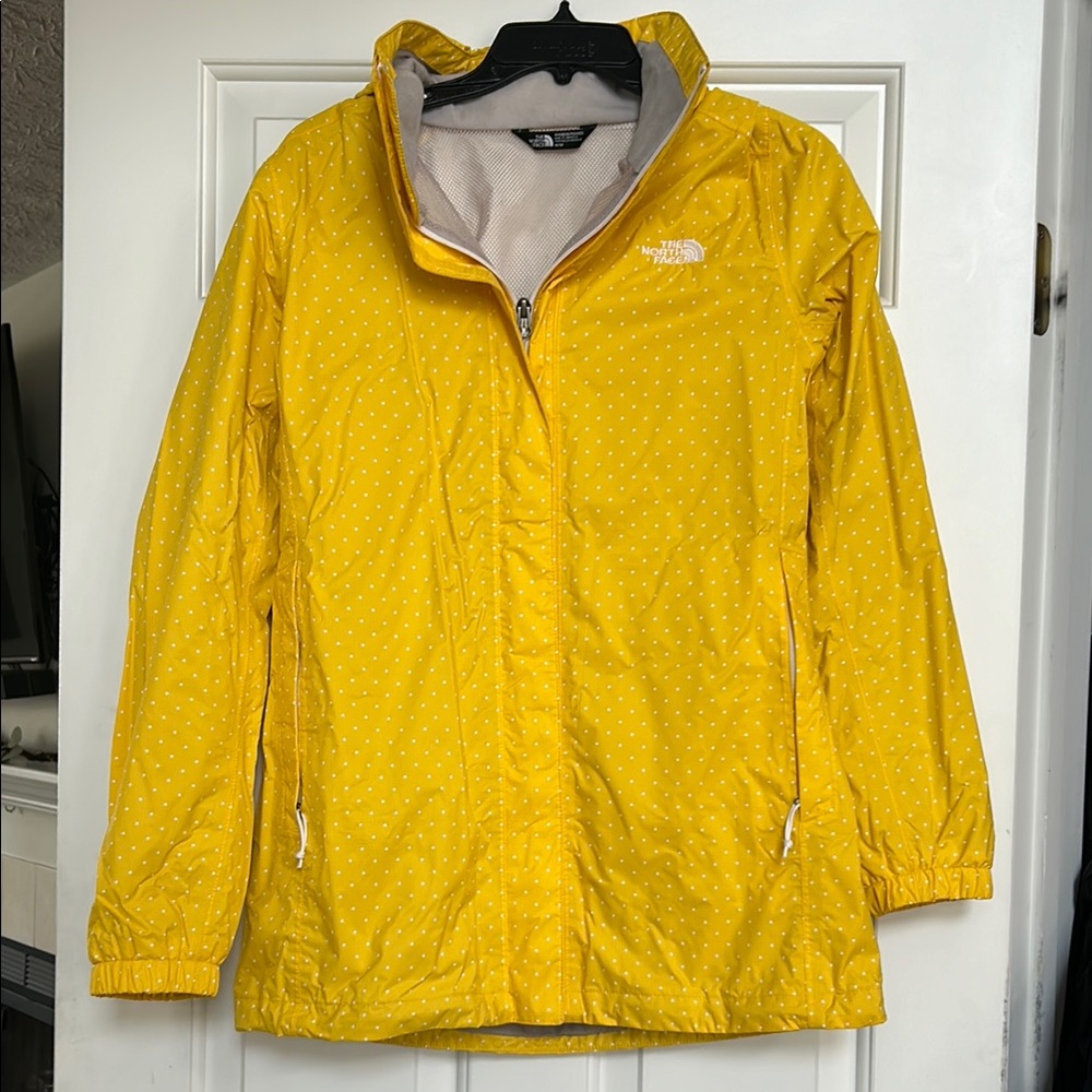 The North Face Yellow Polka Dot Jacket